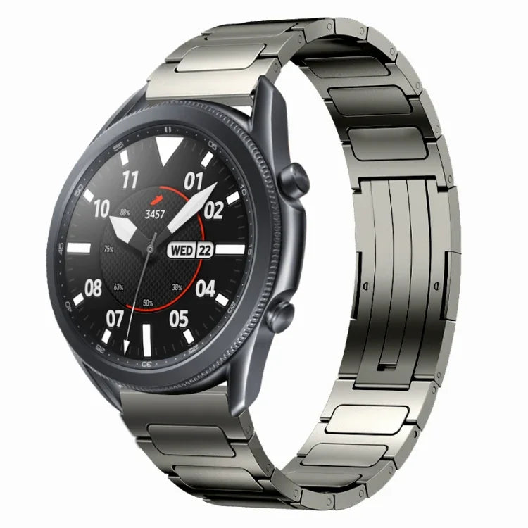 22mm I-Shaped Titanium Alloy Watch Band, For Samsung Galaxy Watch3 45mm, For Samsung Gear S3 Classic, For Samsung Gear S3 Frontier