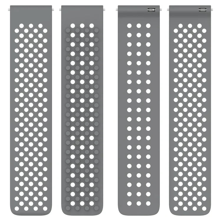 20mm 구멍 통기성 3D 도트 실리콘 시계 밴드, 삼성 갤럭시 워치 4 클래식 42mm용, 삼성 갤럭시 워치 액티브 2 44mm용, 삼성 갤럭시 워치 액티브 2 40mm용