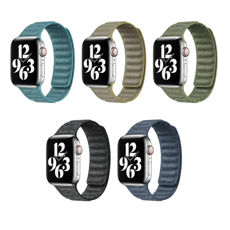 데님 자석 시계줄, Apple Watch 6 40mm용, Apple Watch 6 44mm용, Apple Watch 5 44mm용, Apple Watch 5 40mm용, Apple Watch 4 44mm용, Apple Watch 4 40mm용, Apple Watch 3 38mm용, Apple Watch 3 42mm용