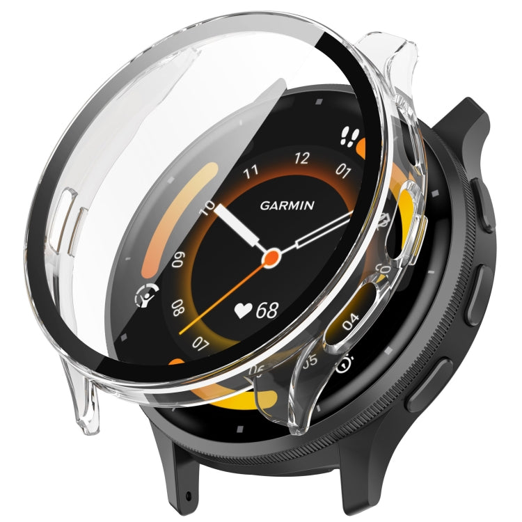 PC + Tempered Film Integrated Watch Protective Case, For Garmin Venu 3