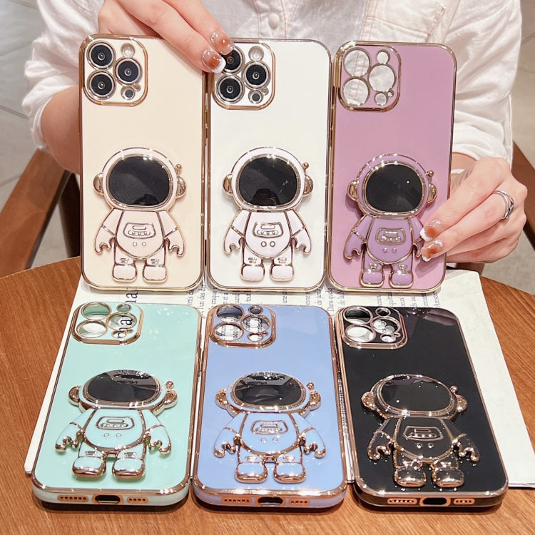 전기 도금 우주인 홀더 휴대폰 케이스, 아이폰 17e / 16e용, 아이폰 17 Pro Max용, 아이폰 17 Pro용, 아이폰 17용, 아이폰 Air용, 아이폰 16 Pro Max용, 아이폰 16 Pro용, 아이폰 16 Plus용
