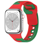 투톤 실리콘 시계줄, Apple Watch 42mm용, Apple Watch 38mm용