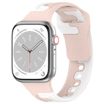 투톤 실리콘 시계줄, Apple Watch 42mm용, Apple Watch 38mm용