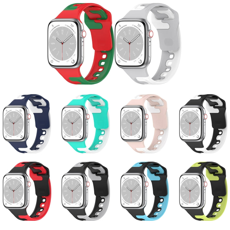 투톤 실리콘 시계줄, Apple Watch 42mm용, Apple Watch 38mm용