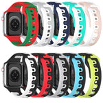 투톤 실리콘 시계줄, Apple Watch 42mm용, Apple Watch 38mm용