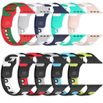 투톤 실리콘 시계줄, Apple Watch 42mm용, Apple Watch 38mm용