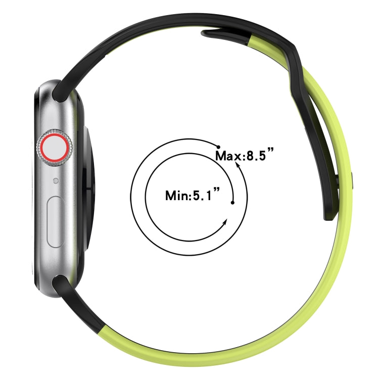 투톤 실리콘 시계줄, Apple Watch 42mm용, Apple Watch 38mm용
