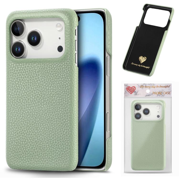 Litchi Oil Edge Leather Back Phone Case, For iPhone 18 Pro, For iPhone 15 Pro Max, For iPhone 15 Pro, For iPhone 15 Plus