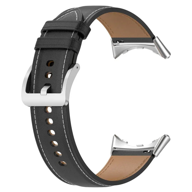 최상층 가죽 엠보싱 재봉 시계줄, Google Pixel Watch 4 / 3 / 2 / 1 41mm용