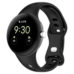 Small Waist Butterfly Buckle Silicone Watch Band, For Google Pixel Watch 4 / 3 / 2 / 1 41mm