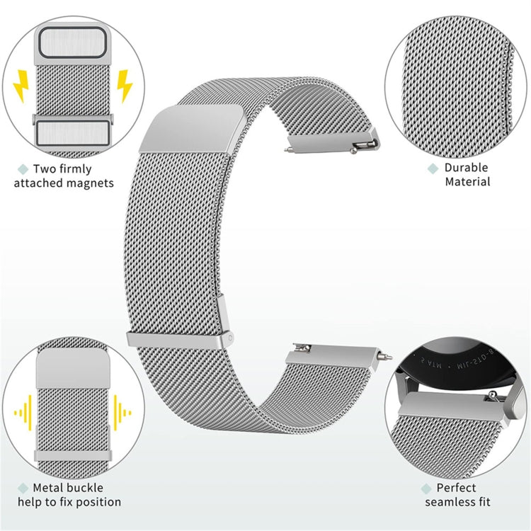 Milan Dual Mmagnetic Steel Mesh Watch Band, For Huawei Watch GT 4 41mm