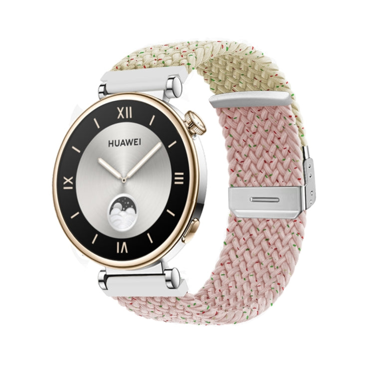 Integrated Buckle Braided Nylon Watch Band, For Huawei Watch GT4 41mm