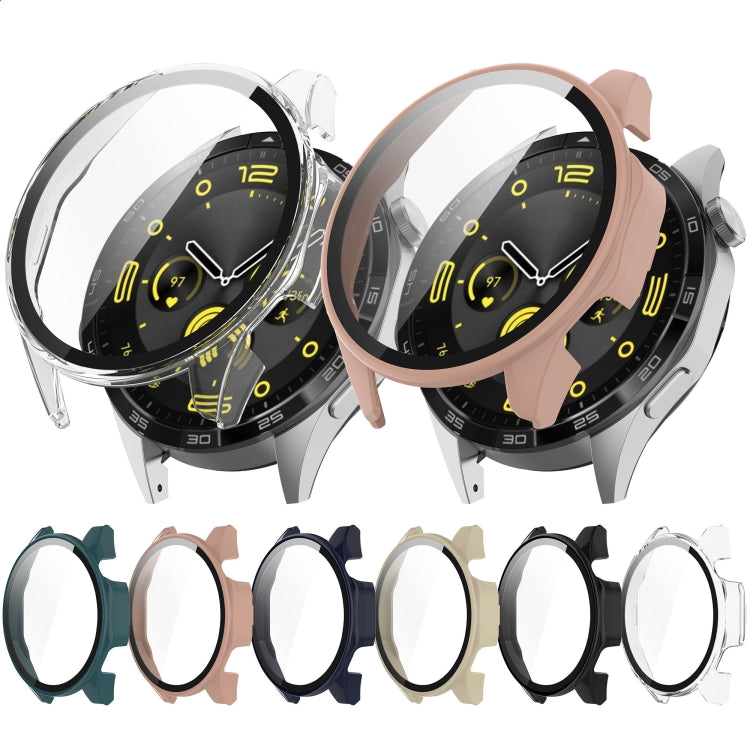 PC+Tempered Glass Integrated Smart Watch Case, For Huawei Watch GT4 46mm, For Huawei Watch GT4 41mm, For Honor Watch 4 Pro