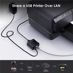 WAVLINK NU72P11 100Mbps 네트워크 프린트 서버 USB 2.0 네트워크 프린터 전원 어댑터, 미국 플러그, 영국 플러그, EU 플러그, 호주 플러그