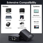 WAVLINK NU72P11 100Mbps 네트워크 프린트 서버 USB 2.0 네트워크 프린터 전원 어댑터, 미국 플러그, 영국 플러그, EU 플러그, 호주 플러그