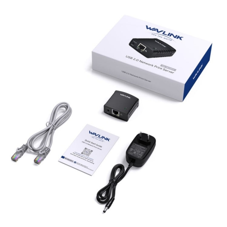 WAVLINK NU72P11 100Mbps 네트워크 프린트 서버 USB 2.0 네트워크 프린터 전원 어댑터, 미국 플러그, 영국 플러그, EU 플러그, 호주 플러그