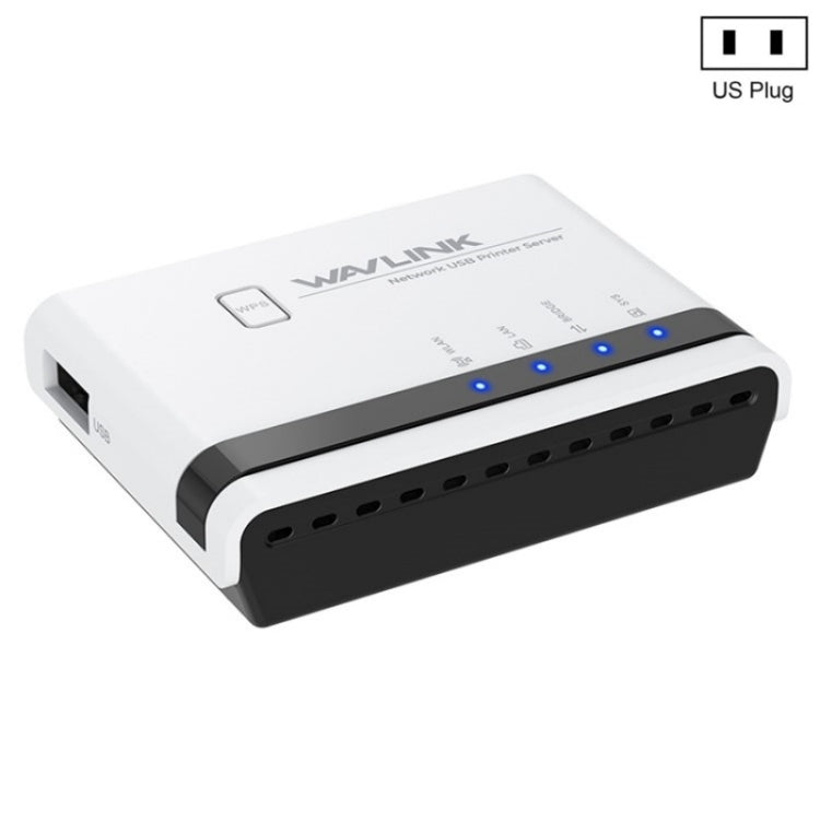 WAVLINK NU516U1 USB2.0 무선 프린터 서버 10 / 100Mbps LAN / 브리지 WiFi, 미국 플러그, 영국 플러그, EU 플러그, 호주 플러그