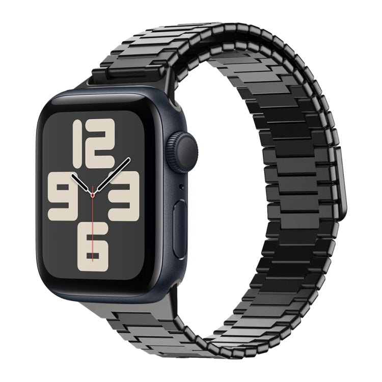 대나무 자석 스테인리스 스틸 금속 시계 스트랩, Apple Watch SE 2023 44mm용, Apple Watch SE 2023 40mm용, Apple Watch Ultra 2 49mm용, Apple Watch 시리즈 9 45mm용, Apple Watch 시리즈 9 41mm용, Apple Watch Ultra 49mm용