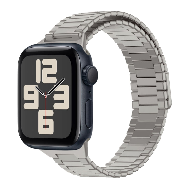 대나무 자석 스테인리스 스틸 금속 시계 스트랩, Apple Watch SE 2023 44mm용, Apple Watch SE 2023 40mm용, Apple Watch Ultra 2 49mm용, Apple Watch 시리즈 9 45mm용, Apple Watch 시리즈 9 41mm용, Apple Watch Ultra 49mm용
