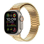 대나무 자석 스테인리스 스틸 금속 시계 스트랩, Apple Watch SE 2023 44mm용, Apple Watch SE 2023 40mm용, Apple Watch Ultra 2 49mm용, Apple Watch 시리즈 9 45mm용, Apple Watch 시리즈 9 41mm용, Apple Watch Ultra 49mm용