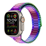 대나무 자석 스테인리스 스틸 금속 시계 스트랩, Apple Watch SE 2023 44mm용, Apple Watch SE 2023 40mm용, Apple Watch Ultra 2 49mm용, Apple Watch 시리즈 9 45mm용, Apple Watch 시리즈 9 41mm용, Apple Watch Ultra 49mm용