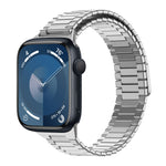 대나무 자석 스테인리스 스틸 금속 시계 스트랩, Apple Watch SE 2023 44mm용, Apple Watch SE 2023 40mm용, Apple Watch Ultra 2 49mm용, Apple Watch 시리즈 9 45mm용, Apple Watch 시리즈 9 41mm용, Apple Watch Ultra 49mm용