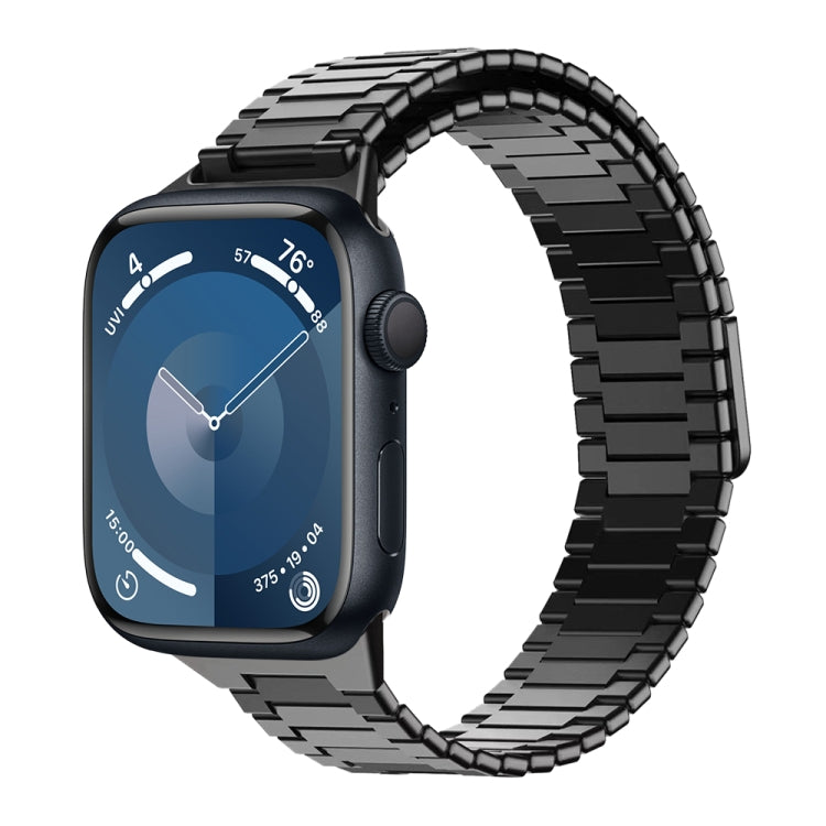 대나무 자석 스테인리스 스틸 금속 시계 스트랩, Apple Watch SE 2023 44mm용, Apple Watch SE 2023 40mm용, Apple Watch Ultra 2 49mm용, Apple Watch 시리즈 9 45mm용, Apple Watch 시리즈 9 41mm용, Apple Watch Ultra 49mm용