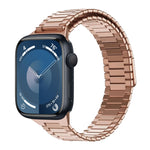 대나무 자석 스테인리스 스틸 금속 시계 스트랩, Apple Watch SE 2023 44mm용, Apple Watch SE 2023 40mm용, Apple Watch Ultra 2 49mm용, Apple Watch 시리즈 9 45mm용, Apple Watch 시리즈 9 41mm용, Apple Watch Ultra 49mm용