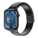 대나무 자석 스테인리스 스틸 금속 시계 스트랩, Apple Watch SE 2023 44mm용, Apple Watch SE 2023 40mm용, Apple Watch Ultra 2 49mm용, Apple Watch 시리즈 9 45mm용, Apple Watch 시리즈 9 41mm용, Apple Watch Ultra 49mm용