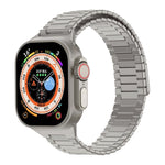 대나무 자석 스테인리스 스틸 금속 시계 스트랩, Apple Watch SE 2023 44mm용, Apple Watch SE 2023 40mm용, Apple Watch Ultra 2 49mm용, Apple Watch 시리즈 9 45mm용, Apple Watch 시리즈 9 41mm용, Apple Watch Ultra 49mm용
