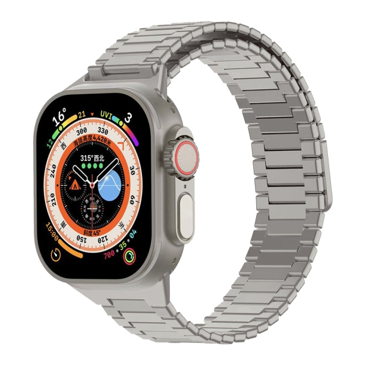 대나무 자석 스테인리스 스틸 금속 시계 스트랩, Apple Watch SE 2023 44mm용, Apple Watch SE 2023 40mm용, Apple Watch Ultra 2 49mm용, Apple Watch 시리즈 9 45mm용, Apple Watch 시리즈 9 41mm용, Apple Watch Ultra 49mm용