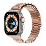 대나무 자석 스테인리스 스틸 금속 시계 스트랩, Apple Watch SE 2023 44mm용, Apple Watch SE 2023 40mm용, Apple Watch Ultra 2 49mm용, Apple Watch 시리즈 9 45mm용, Apple Watch 시리즈 9 41mm용, Apple Watch Ultra 49mm용