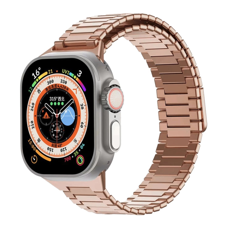 대나무 자석 스테인리스 스틸 금속 시계 스트랩, Apple Watch SE 2023 44mm용, Apple Watch SE 2023 40mm용, Apple Watch Ultra 2 49mm용, Apple Watch 시리즈 9 45mm용, Apple Watch 시리즈 9 41mm용, Apple Watch Ultra 49mm용