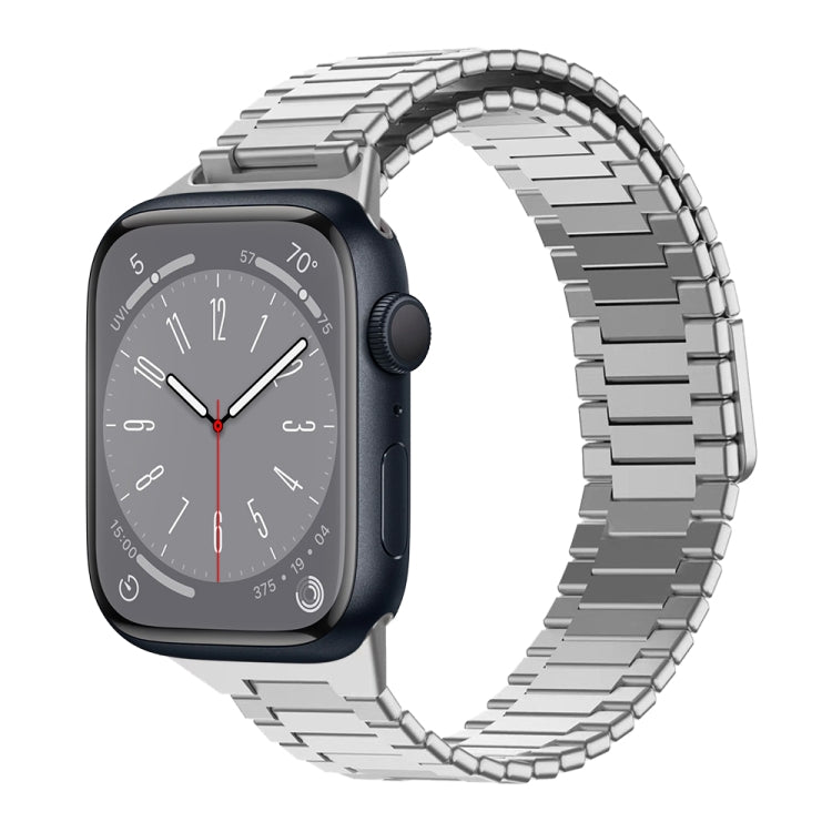 대나무 자석 스테인리스 스틸 금속 시계 스트랩, Apple Watch 시리즈 8 41mm용, Apple Watch 시리즈 8 45mm용, Apple Watch SE 2022 40mm용, Apple Watch SE 2022 44mm용, Apple Watch 시리즈 7 41mm용, Apple Watch 시리즈 7 45mm용