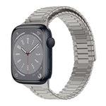 대나무 자석 스테인리스 스틸 금속 시계 스트랩, Apple Watch 시리즈 8 41mm용, Apple Watch 시리즈 8 45mm용, Apple Watch SE 2022 40mm용, Apple Watch SE 2022 44mm용, Apple Watch 시리즈 7 41mm용, Apple Watch 시리즈 7 45mm용