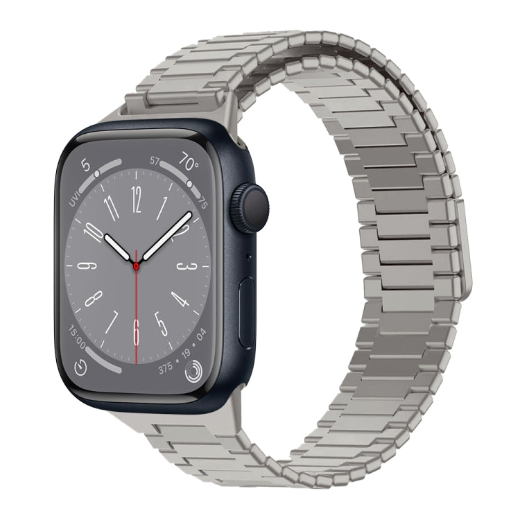대나무 자석 스테인리스 스틸 금속 시계 스트랩, Apple Watch 시리즈 8 41mm용, Apple Watch 시리즈 8 45mm용, Apple Watch SE 2022 40mm용, Apple Watch SE 2022 44mm용, Apple Watch 시리즈 7 41mm용, Apple Watch 시리즈 7 45mm용