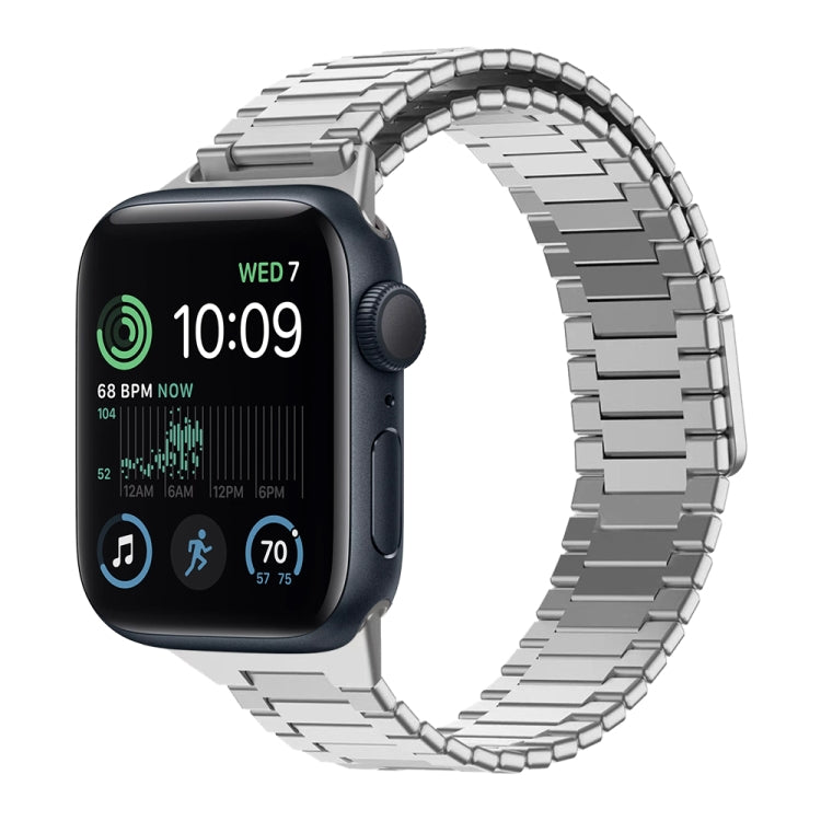 대나무 자석 스테인리스 스틸 금속 시계 스트랩, Apple Watch 시리즈 8 41mm용, Apple Watch 시리즈 8 45mm용, Apple Watch SE 2022 40mm용, Apple Watch SE 2022 44mm용, Apple Watch 시리즈 7 41mm용, Apple Watch 시리즈 7 45mm용