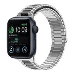 대나무 자석 스테인리스 스틸 금속 시계 스트랩, Apple Watch 시리즈 8 41mm용, Apple Watch 시리즈 8 45mm용, Apple Watch SE 2022 40mm용, Apple Watch SE 2022 44mm용, Apple Watch 시리즈 7 41mm용, Apple Watch 시리즈 7 45mm용
