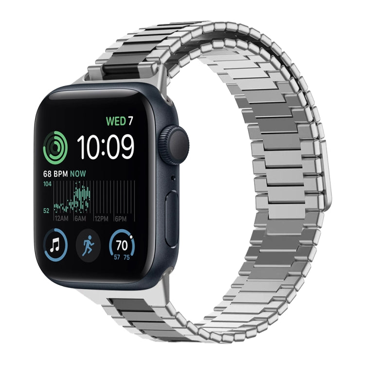 대나무 자석 스테인리스 스틸 금속 시계 스트랩, Apple Watch 시리즈 8 41mm용, Apple Watch 시리즈 8 45mm용, Apple Watch SE 2022 40mm용, Apple Watch SE 2022 44mm용, Apple Watch 시리즈 7 41mm용, Apple Watch 시리즈 7 45mm용