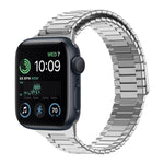 대나무 자석 스테인리스 스틸 금속 시계 스트랩, Apple Watch 시리즈 8 41mm용, Apple Watch 시리즈 8 45mm용, Apple Watch SE 2022 40mm용, Apple Watch SE 2022 44mm용, Apple Watch 시리즈 7 41mm용, Apple Watch 시리즈 7 45mm용