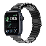 대나무 자석 스테인리스 스틸 금속 시계 스트랩, Apple Watch 시리즈 8 41mm용, Apple Watch 시리즈 8 45mm용, Apple Watch SE 2022 40mm용, Apple Watch SE 2022 44mm용, Apple Watch 시리즈 7 41mm용, Apple Watch 시리즈 7 45mm용