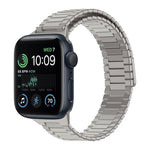 대나무 자석 스테인리스 스틸 금속 시계 스트랩, Apple Watch 시리즈 8 41mm용, Apple Watch 시리즈 8 45mm용, Apple Watch SE 2022 40mm용, Apple Watch SE 2022 44mm용, Apple Watch 시리즈 7 41mm용, Apple Watch 시리즈 7 45mm용