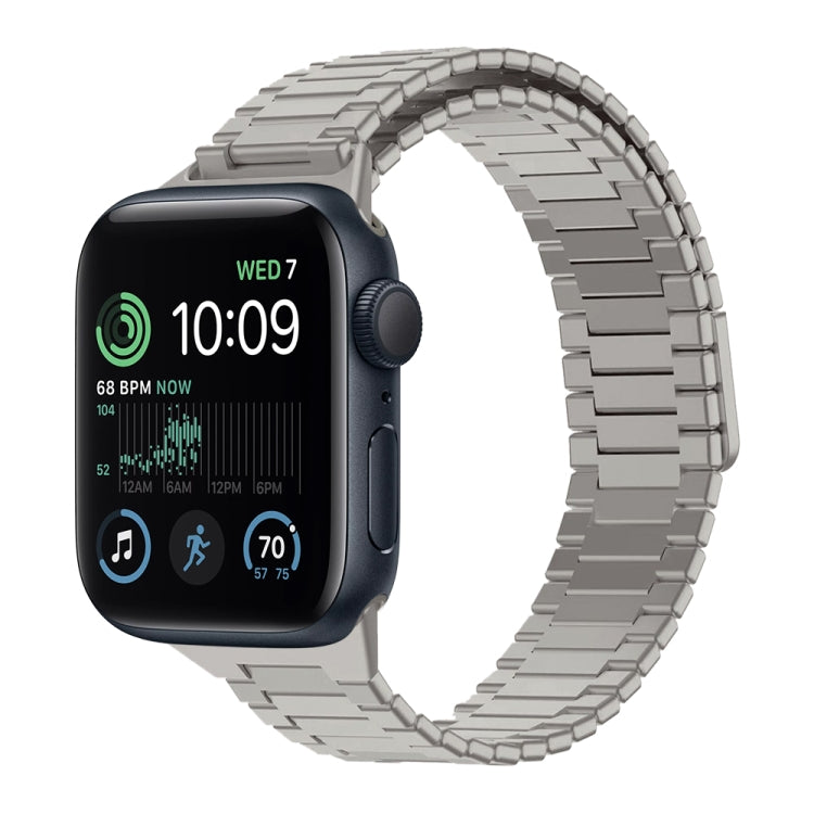 대나무 자석 스테인리스 스틸 금속 시계 스트랩, Apple Watch 시리즈 8 41mm용, Apple Watch 시리즈 8 45mm용, Apple Watch SE 2022 40mm용, Apple Watch SE 2022 44mm용, Apple Watch 시리즈 7 41mm용, Apple Watch 시리즈 7 45mm용