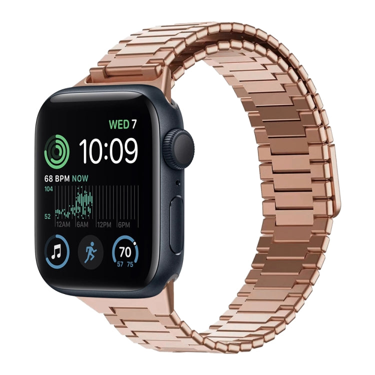 대나무 자석 스테인리스 스틸 금속 시계 스트랩, Apple Watch 시리즈 8 41mm용, Apple Watch 시리즈 8 45mm용, Apple Watch SE 2022 40mm용, Apple Watch SE 2022 44mm용, Apple Watch 시리즈 7 41mm용, Apple Watch 시리즈 7 45mm용