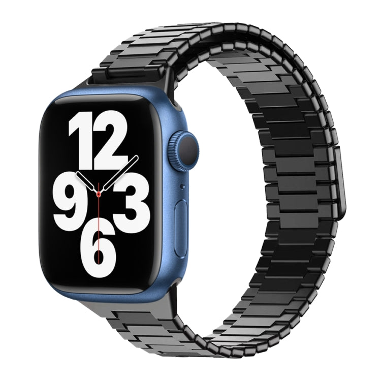 대나무 자석 스테인리스 스틸 금속 시계 스트랩, Apple Watch 시리즈 8 41mm용, Apple Watch 시리즈 8 45mm용, Apple Watch SE 2022 40mm용, Apple Watch SE 2022 44mm용, Apple Watch 시리즈 7 41mm용, Apple Watch 시리즈 7 45mm용