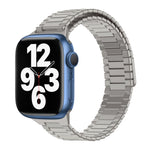 대나무 자석 스테인리스 스틸 금속 시계 스트랩, Apple Watch 시리즈 8 41mm용, Apple Watch 시리즈 8 45mm용, Apple Watch SE 2022 40mm용, Apple Watch SE 2022 44mm용, Apple Watch 시리즈 7 41mm용, Apple Watch 시리즈 7 45mm용