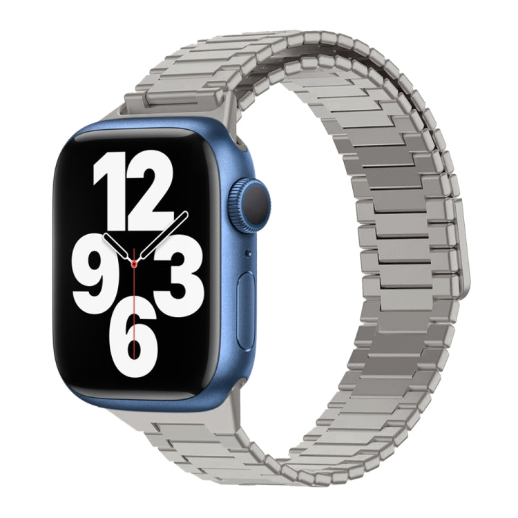 대나무 자석 스테인리스 스틸 금속 시계 스트랩, Apple Watch 시리즈 8 41mm용, Apple Watch 시리즈 8 45mm용, Apple Watch SE 2022 40mm용, Apple Watch SE 2022 44mm용, Apple Watch 시리즈 7 41mm용, Apple Watch 시리즈 7 45mm용