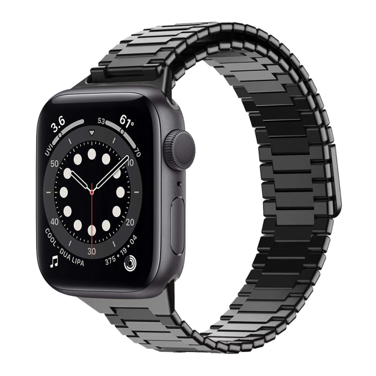 대나무 자석 스테인리스 스틸 금속 시계 스트랩, Apple Watch 시리즈 6 40mm용, Apple Watch 시리즈 6 44mm용, Apple Watch 시리즈 5 44mm용, Apple Watch 시리즈 5 40mm용, Apple Watch 시리즈 4 44mm용, Apple Watch 시리즈 4 40mm용