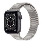 대나무 자석 스테인리스 스틸 금속 시계 스트랩, Apple Watch 시리즈 6 40mm용, Apple Watch 시리즈 6 44mm용, Apple Watch 시리즈 5 44mm용, Apple Watch 시리즈 5 40mm용, Apple Watch 시리즈 4 44mm용, Apple Watch 시리즈 4 40mm용