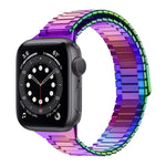 대나무 자석 스테인리스 스틸 금속 시계 스트랩, Apple Watch 시리즈 6 40mm용, Apple Watch 시리즈 6 44mm용, Apple Watch 시리즈 5 44mm용, Apple Watch 시리즈 5 40mm용, Apple Watch 시리즈 4 44mm용, Apple Watch 시리즈 4 40mm용